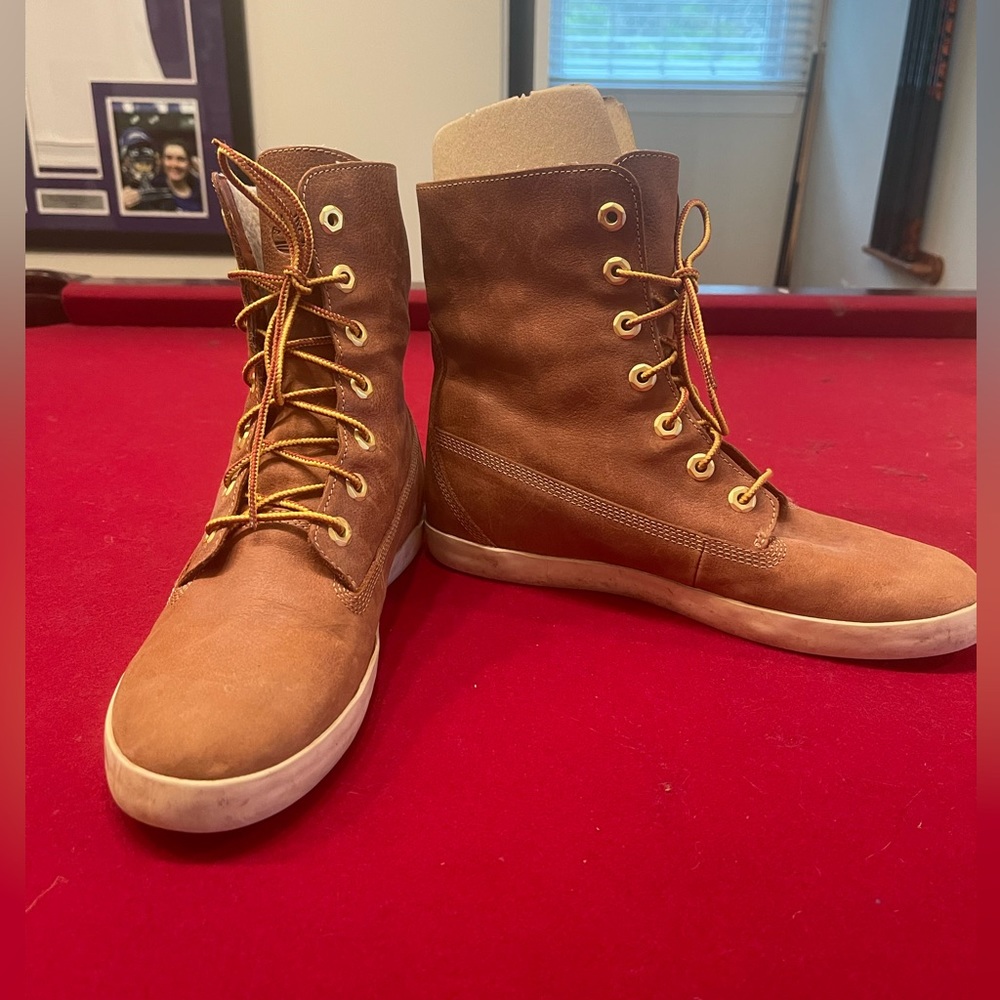 Tan Timberland boots
